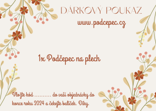 Dárkový poukaz na plech
